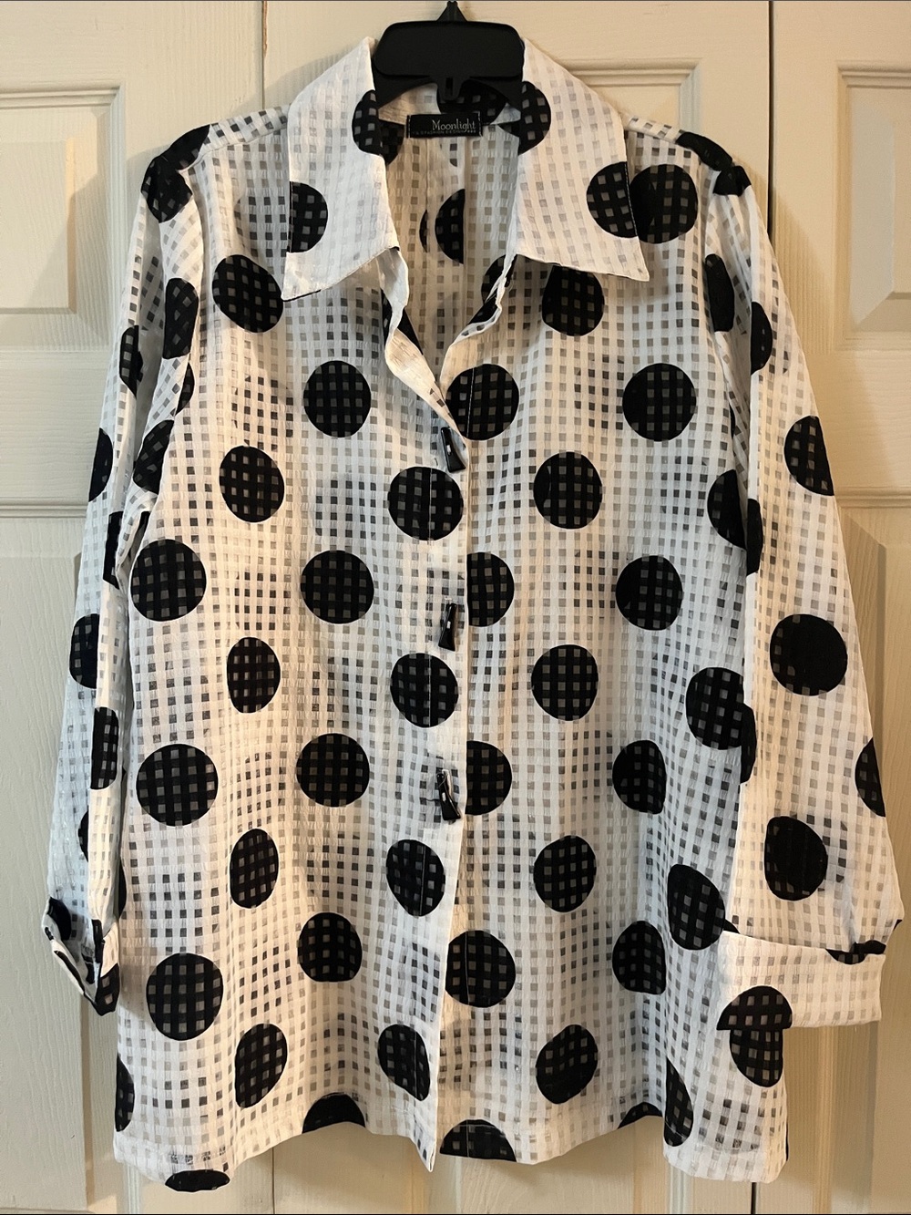 Moonlight polkadot top